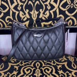 Nine West Black Quilted Shoulder Bag 🕷️